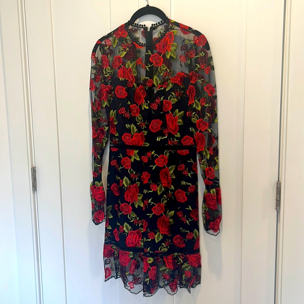 Saylor mini lace dress, size XS